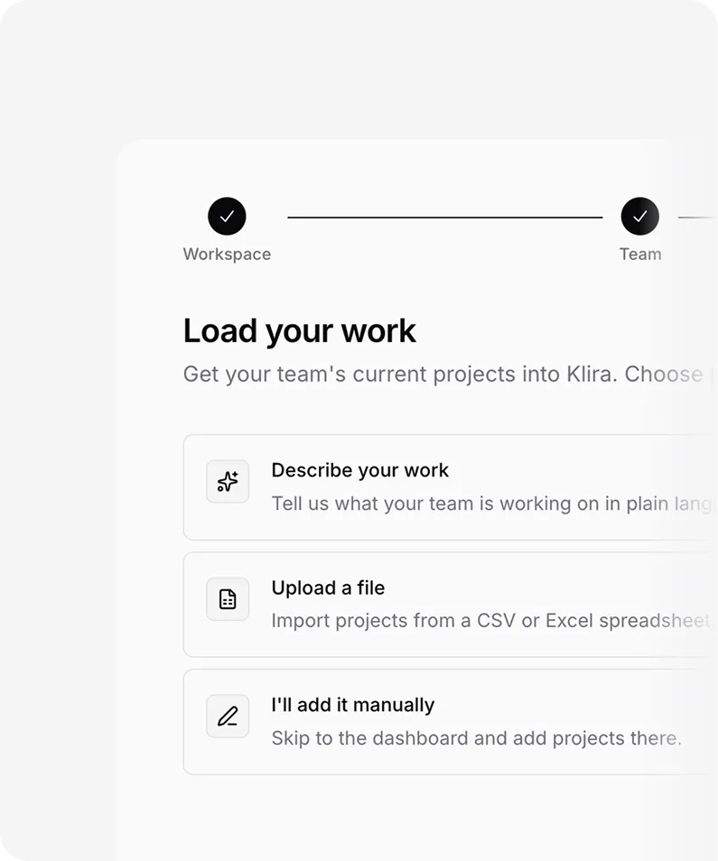 Bring in your workload